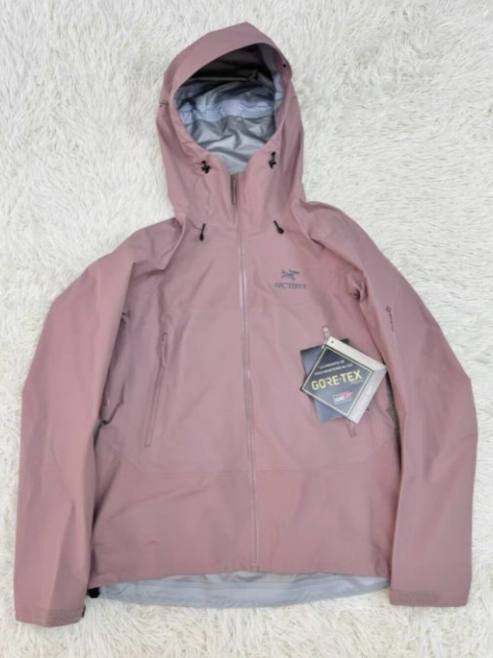 Arc'teryx Pink Hooded GORE-TEX Waterproof Hardshell Jacket – Size S